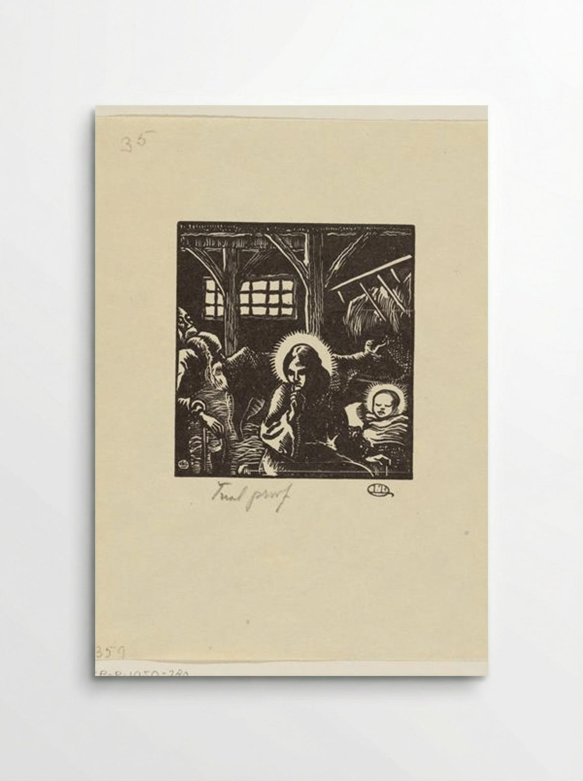 Geboorte van Christus - Lucien Pissarro - Poster
