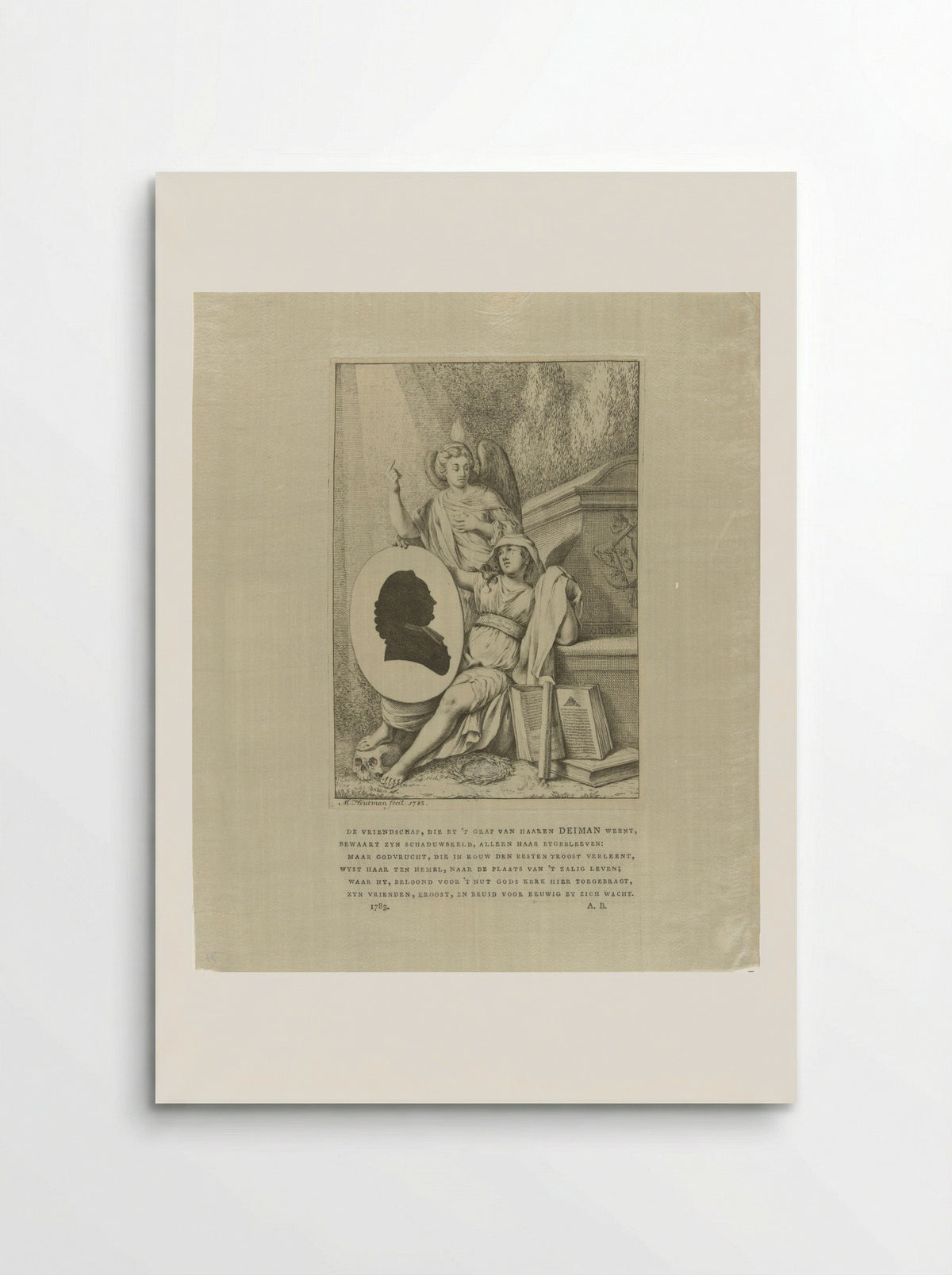 Gedenkteken voor Johan Diederich Deiman - Monogrammist AB - Poster