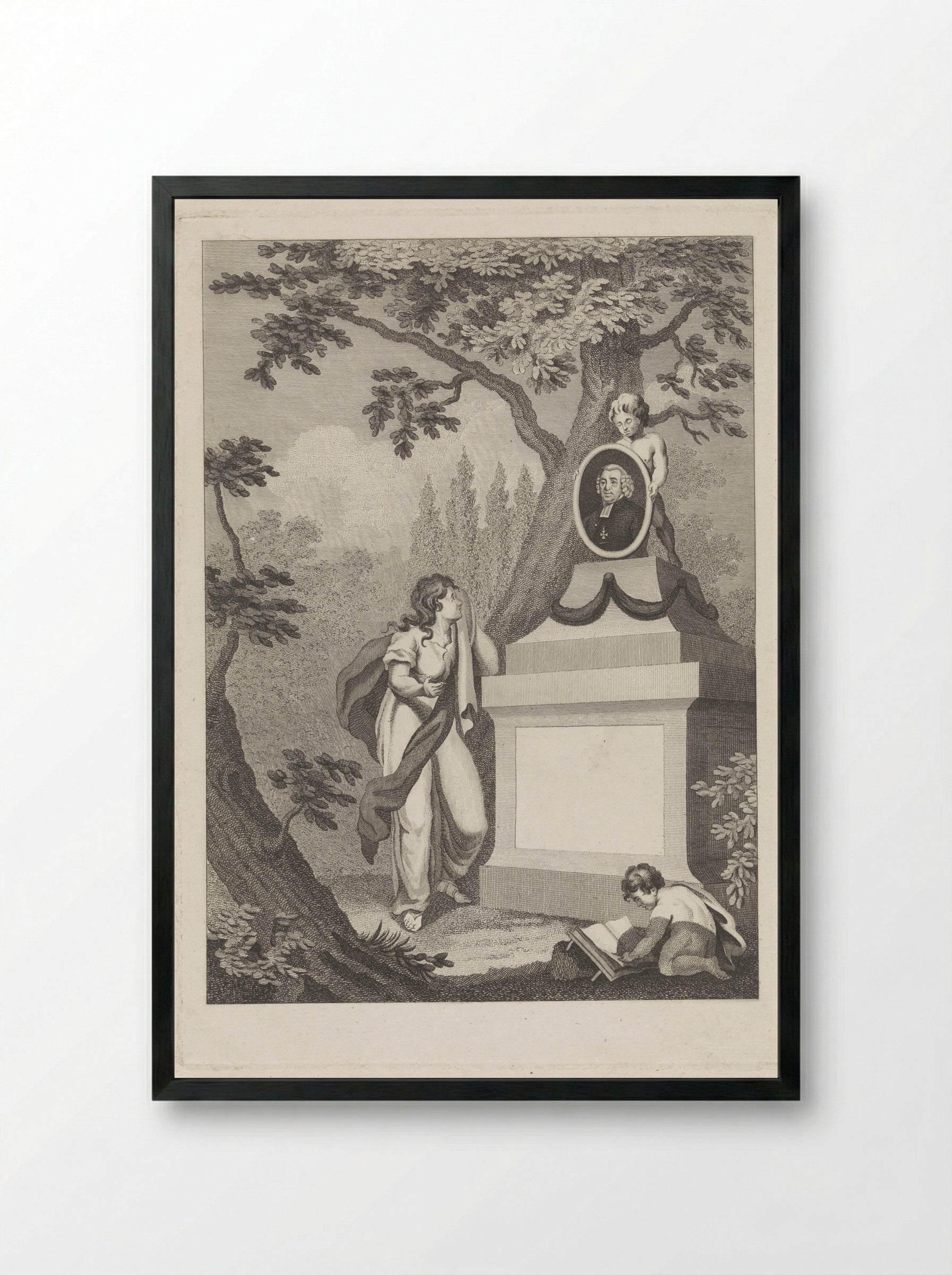 Gedenkteken voor Petrus Haack - Jacobus Wijsman - Framed Print Black