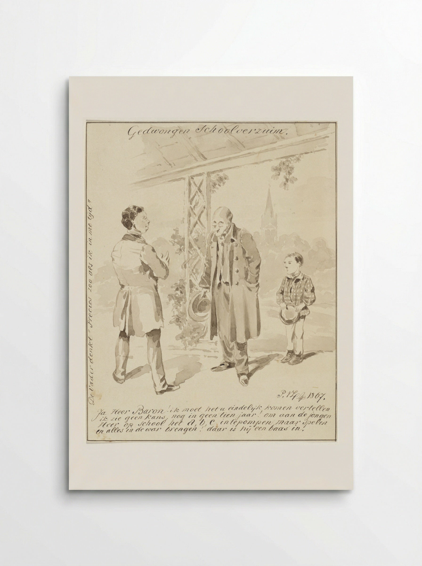 Gedwongen Schoolverzuim - Pieter van Loon - Poster