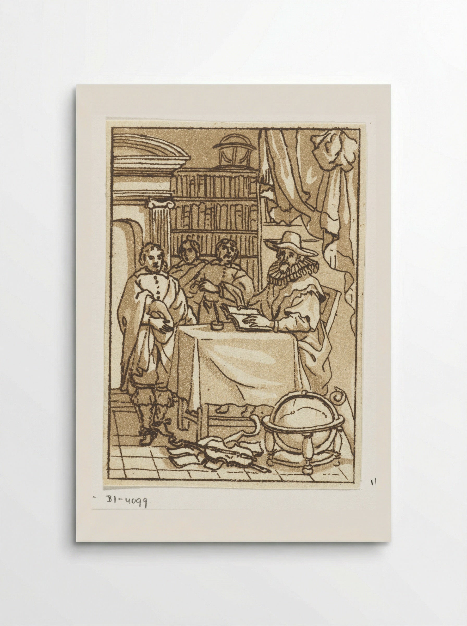 Geleerde in studeervertrek (Scholar in a Study) - Anthonie van den Bos - Poster