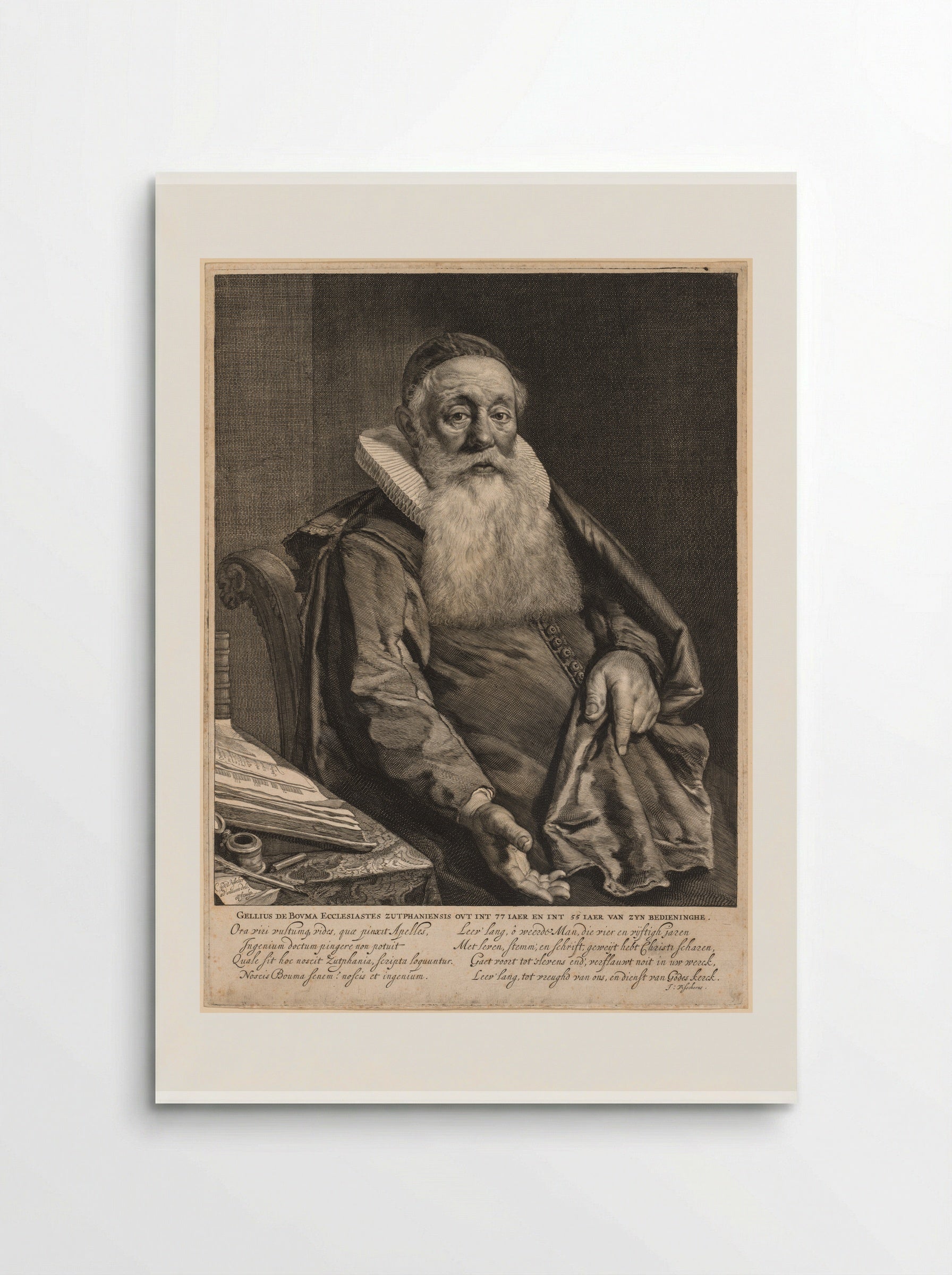Gellius de Bouma - Cornelis Visscher - Poster