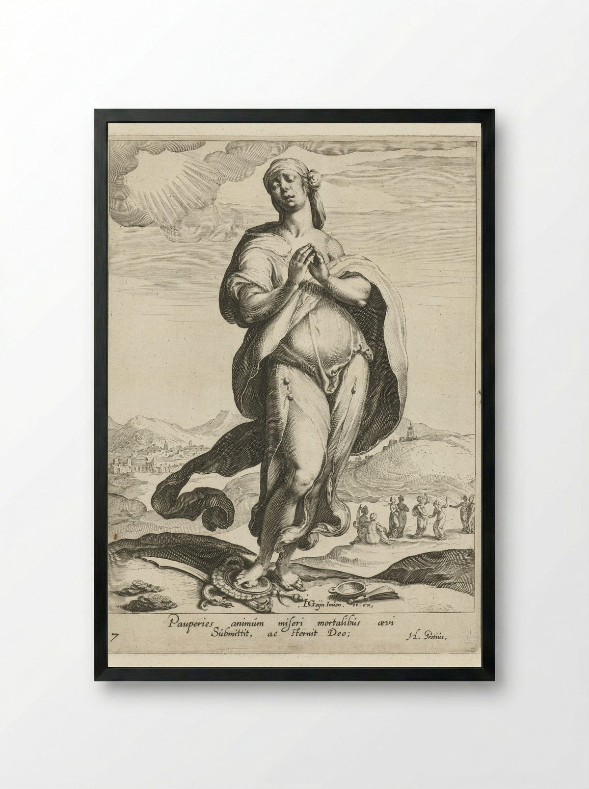 Geloof (Faith) - Zacharias Dolendo - Framed Print Black