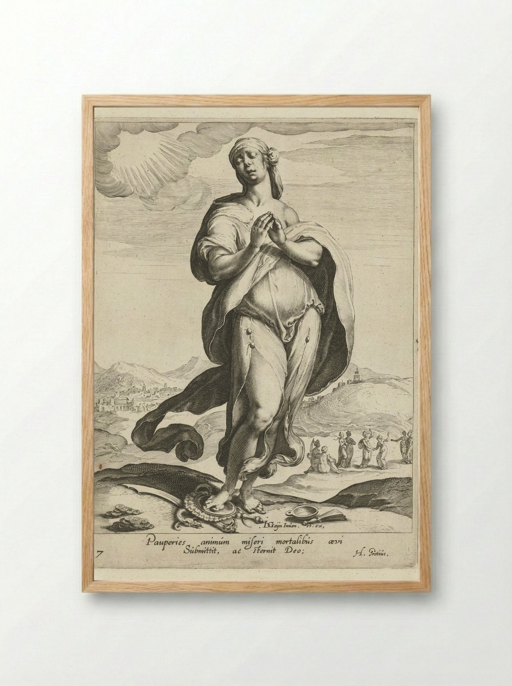 Geloof (Faith) - Zacharias Dolendo - Framed Print Wood