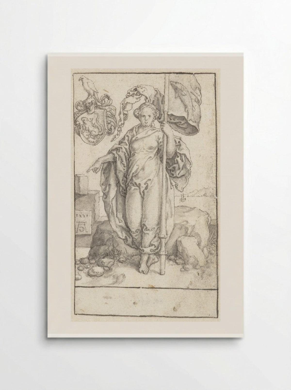 Gematigdheid (Temperantia) - Heinrich Aldegrever - Poster