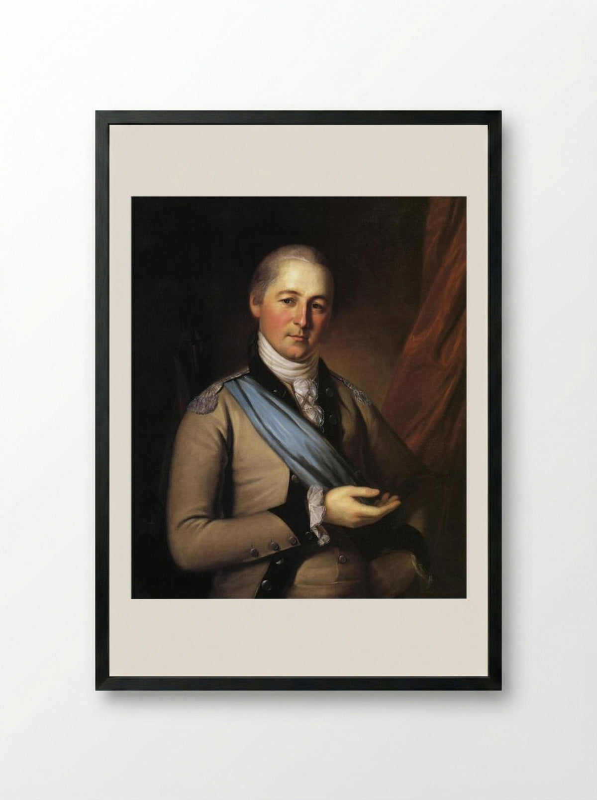 General Joseph Bloomfield - Charles Willson Peale - Framed Print Black