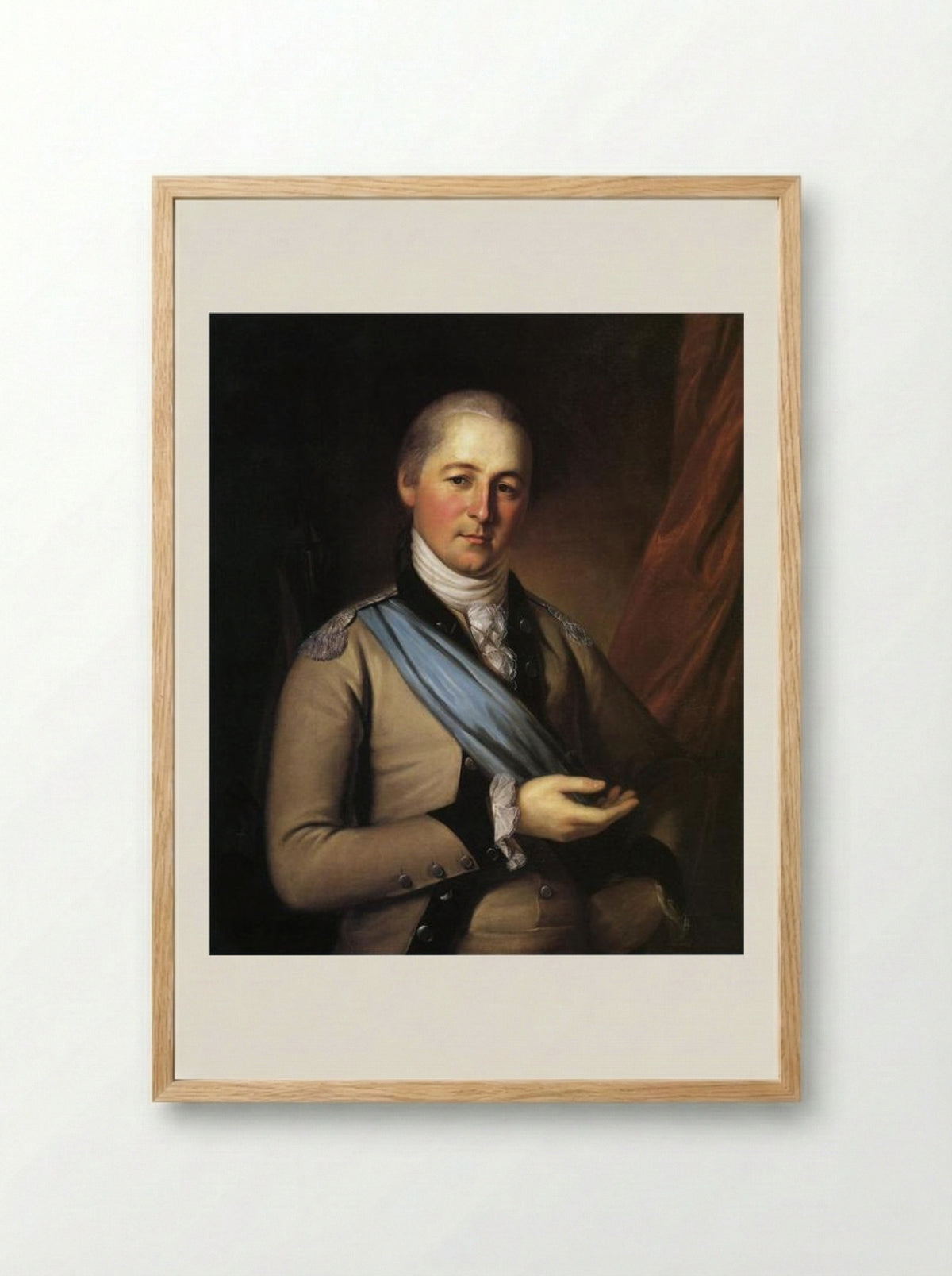 General Joseph Bloomfield - Charles Willson Peale - Framed Print Wood