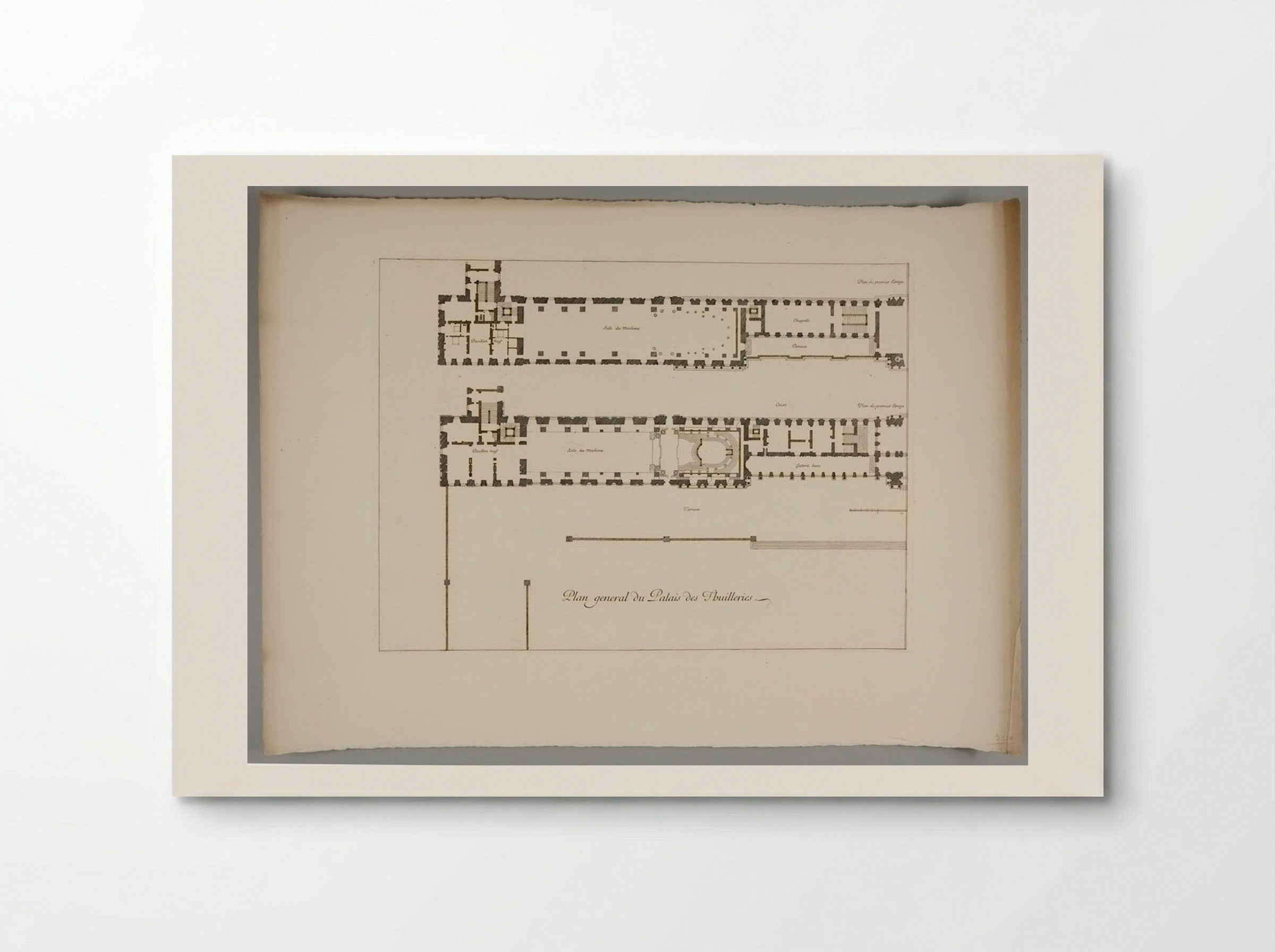 General Plan of the Palace of the Tuileries - Israël Silvestre - Poster