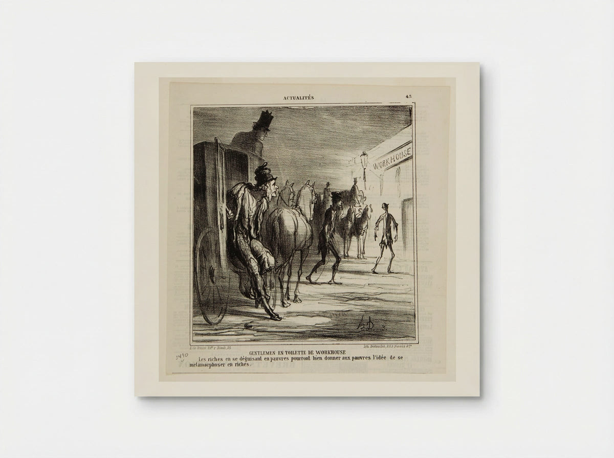 Gentlemen Dressed for the Workhouse - Honoré-Victorin Daumier - Poster