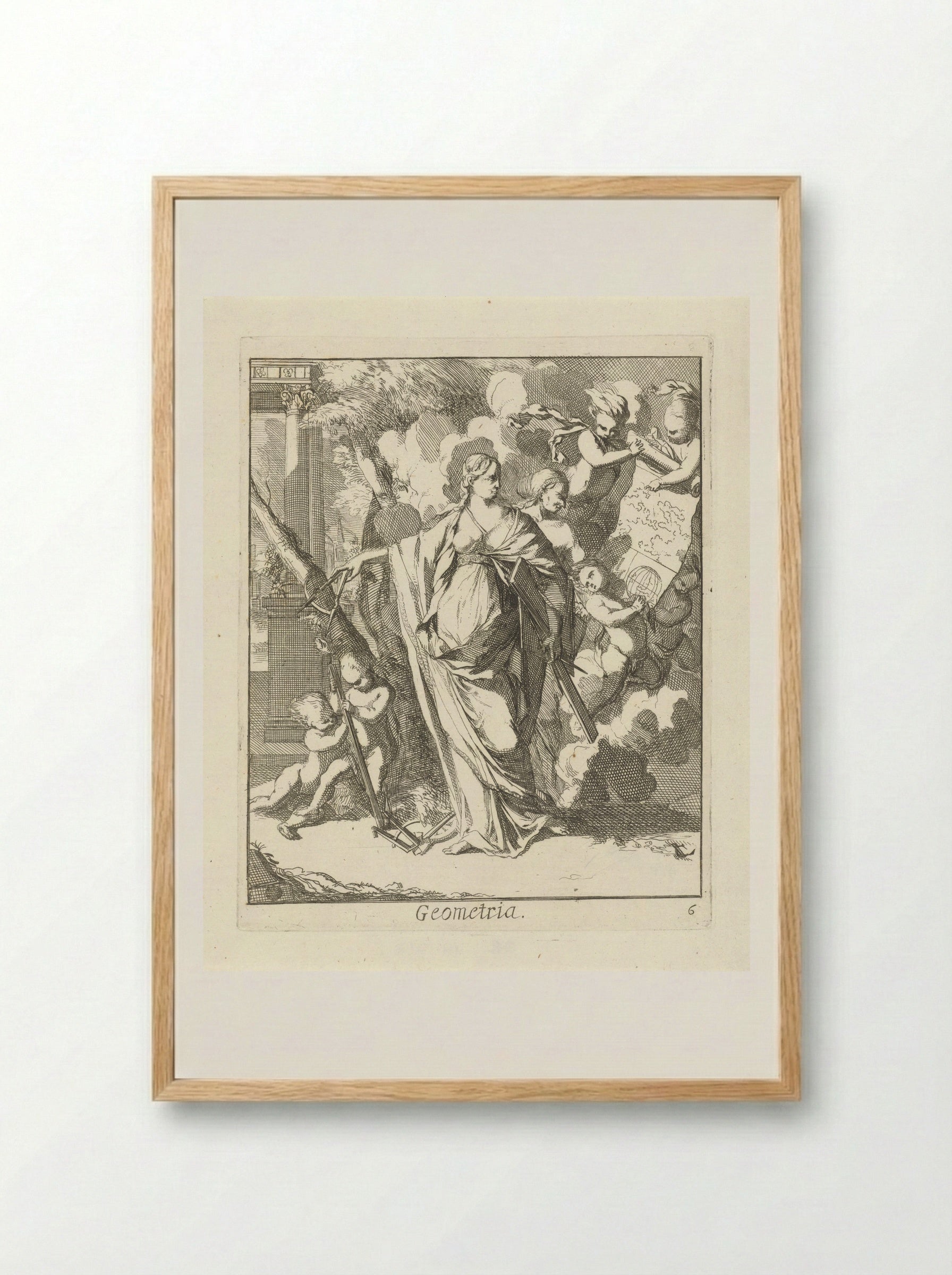 Geometria - Caspar Luyken - Framed Print Wood