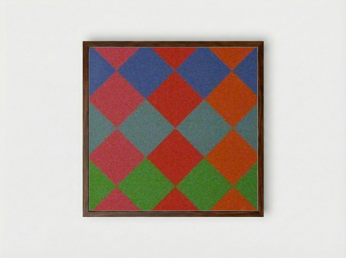 Geometric Composition - Max Bill - Framed Print Dark Wood