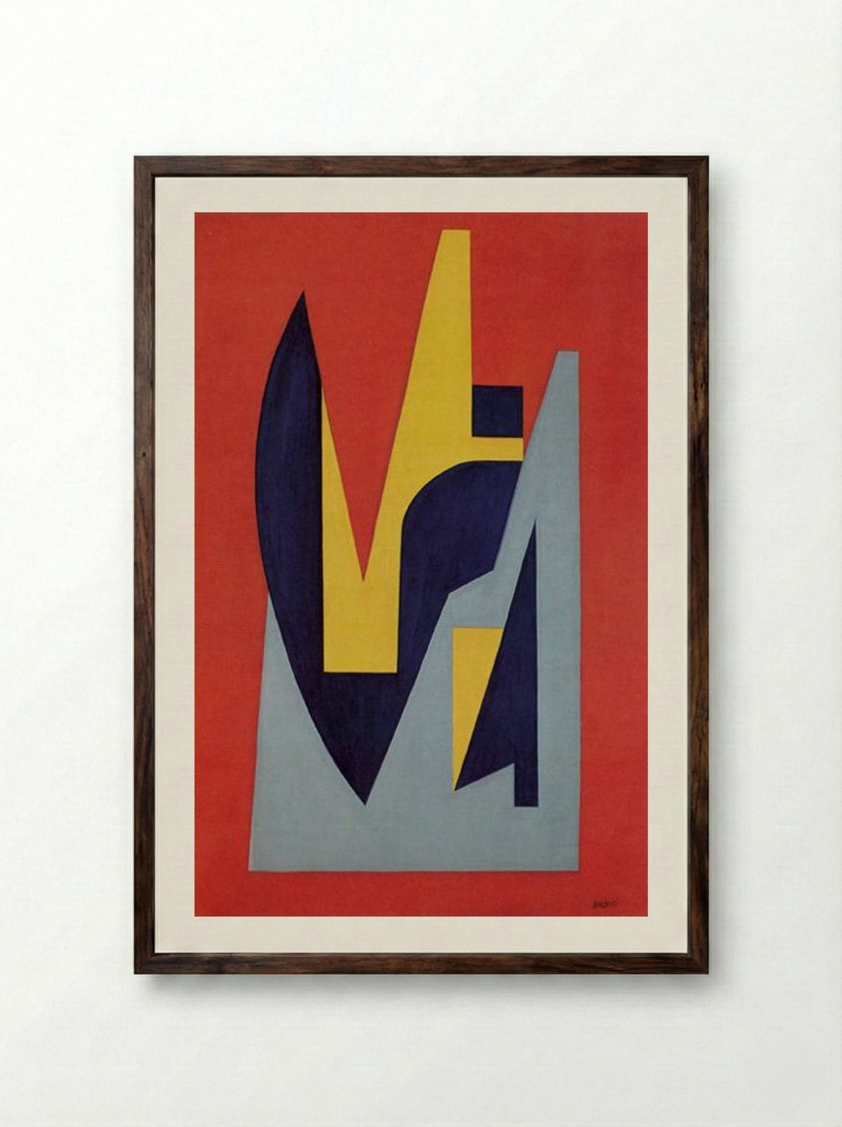 Geometrie - Atanasio Soldati - Framed Print Dark Wood