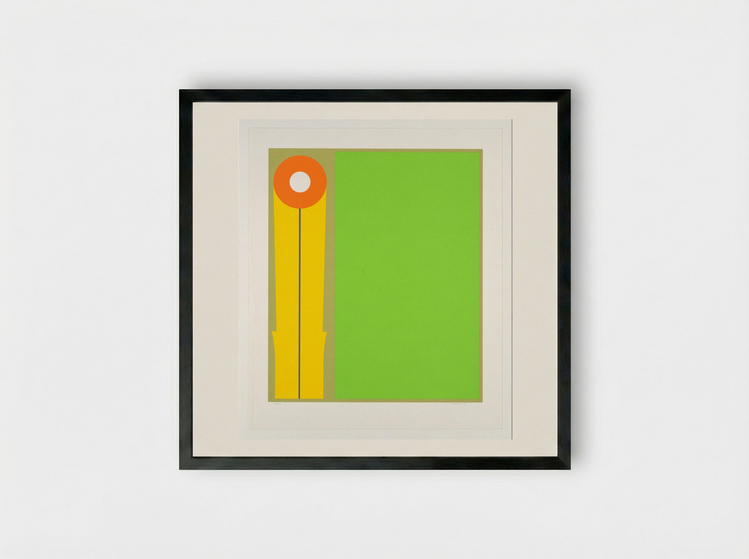 Geometrische compositie - Jan Roeland - Framed Print Black