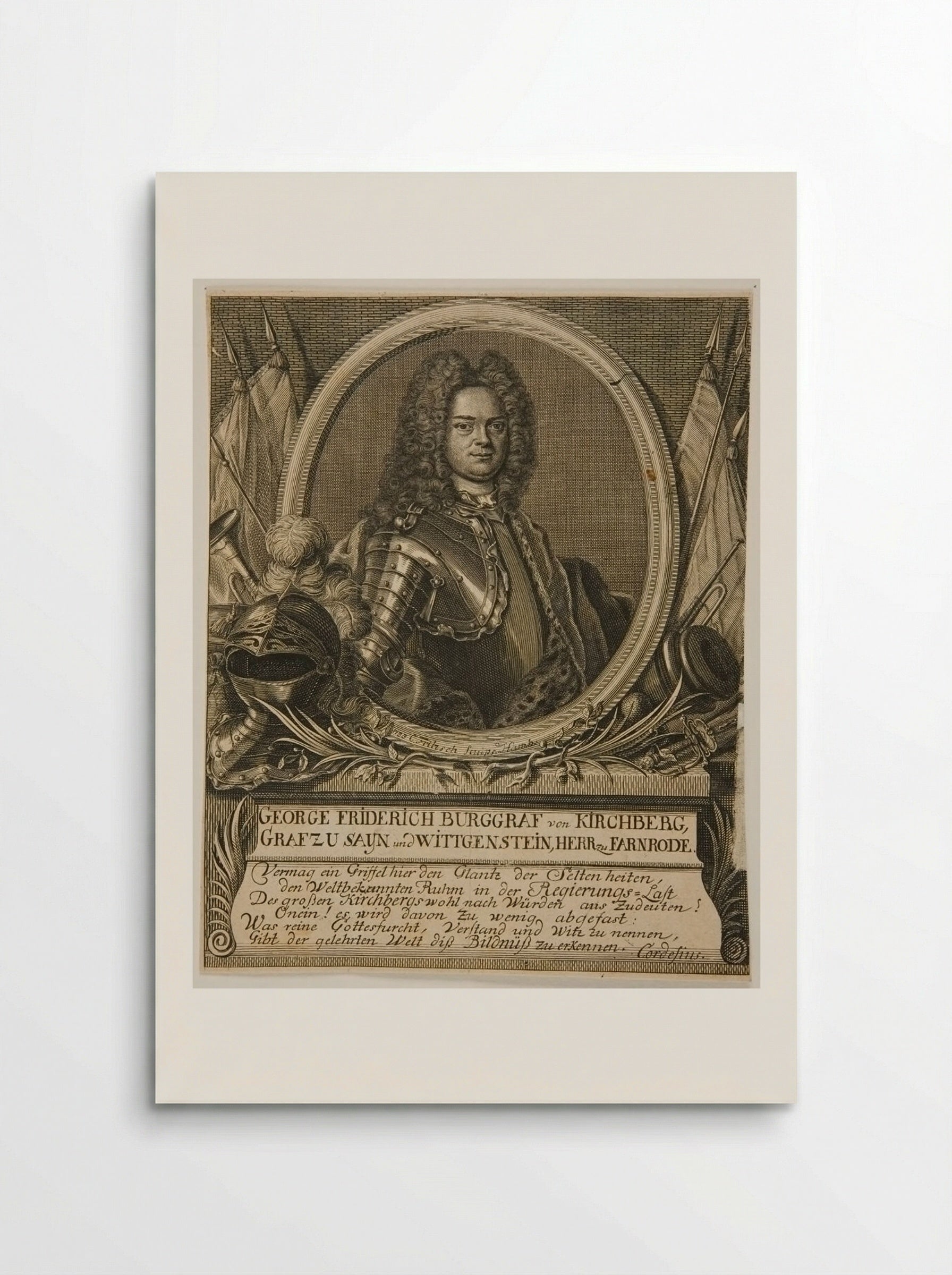 Georg Friderich, Burggraf von Kirchberg - Christian Fritzsch - Poster