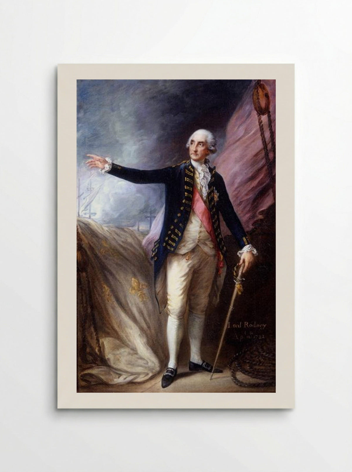 George Brydges Rodney, Admiral of the White - Thomas Gainsborough - Poster