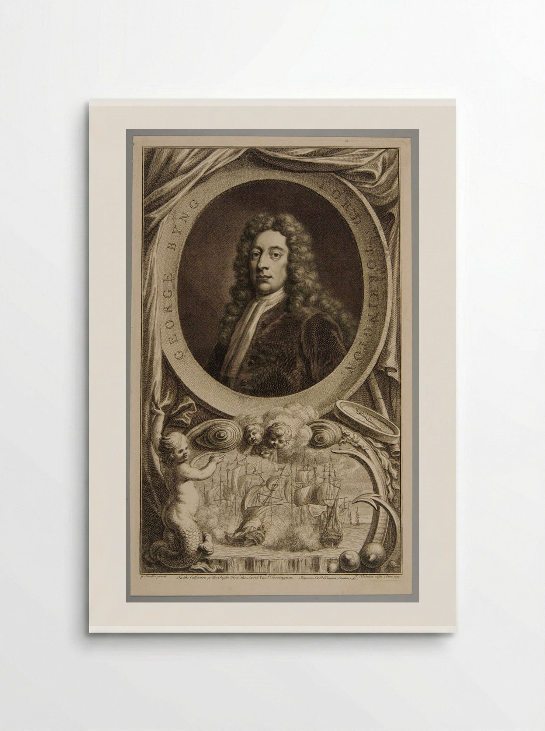 George Byng, Viscount Torrington - Jacobus Houbraken - Poster