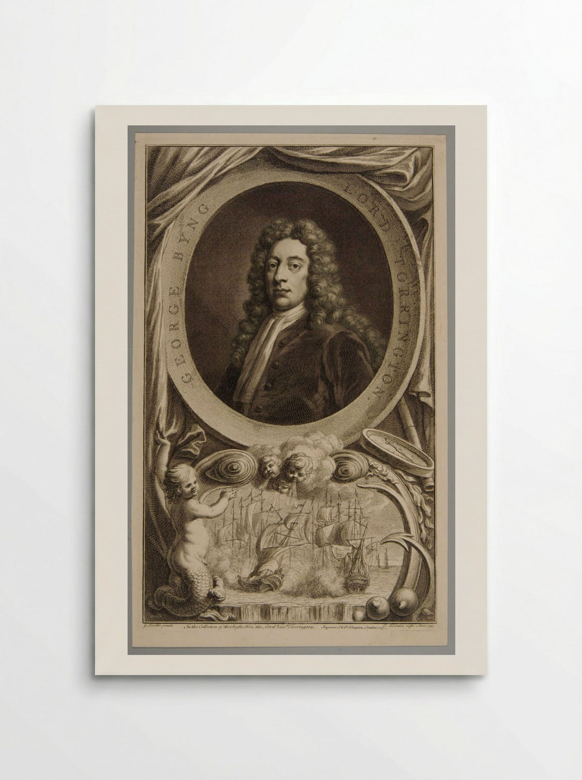George Byng, Viscount Torrington - Jacobus Houbraken - Poster