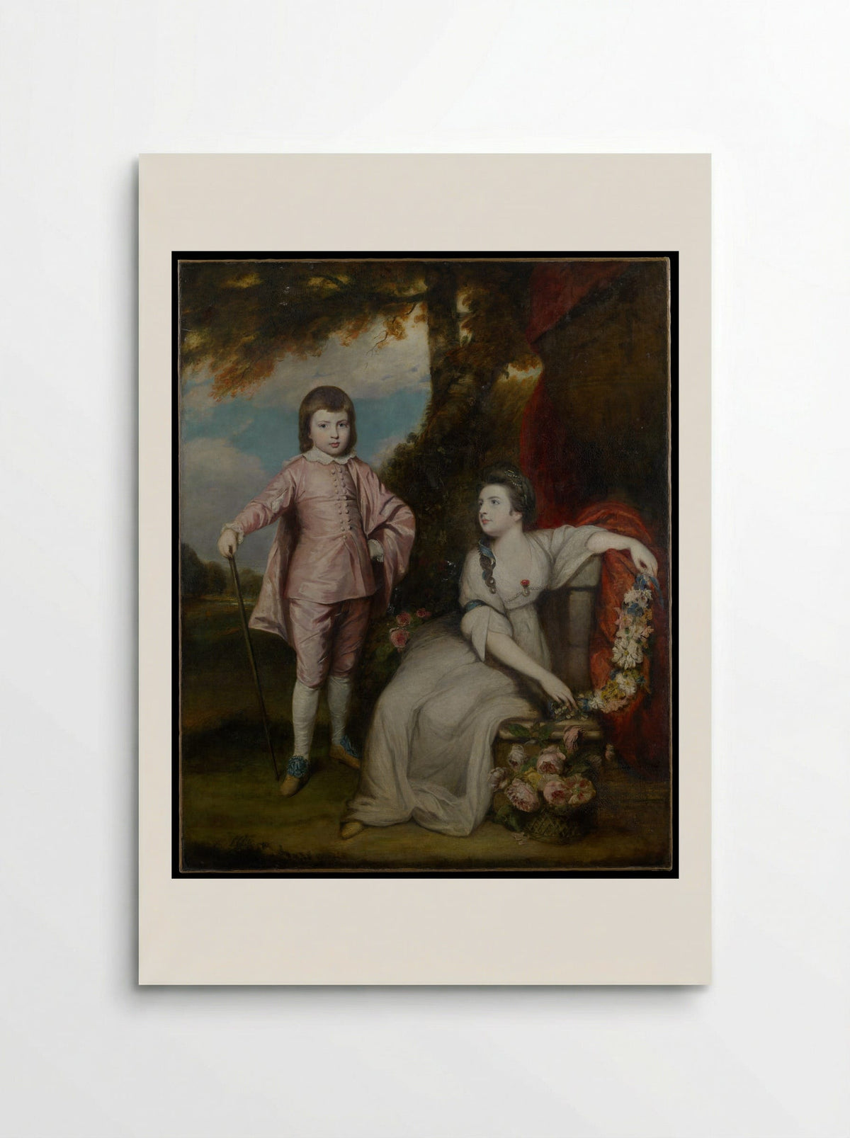 George Capel, Viscount Malden, and Lady Elizabeth Capel - Sir Joshua Reynolds - Poster
