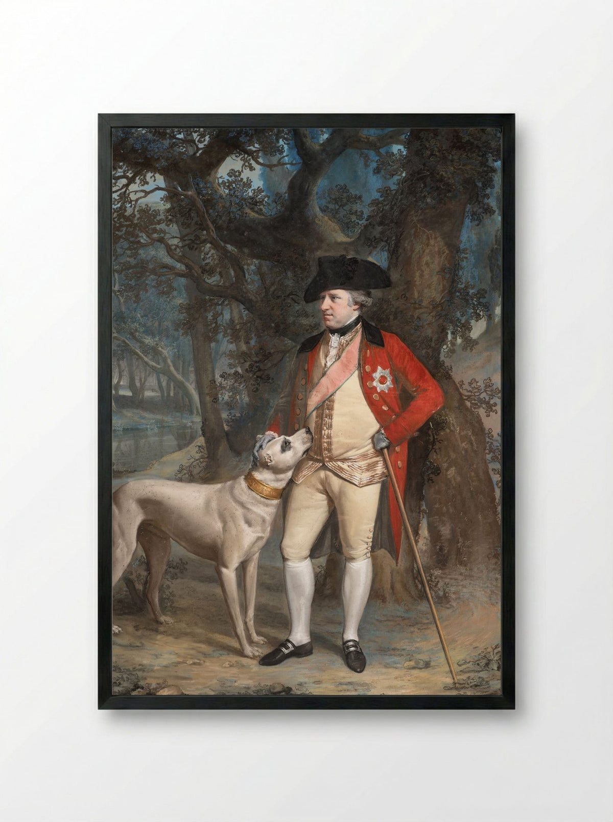 George Clavering Cowper, 3rd Earl Cowper - Hugh Douglas Hamilton - Framed Print Black