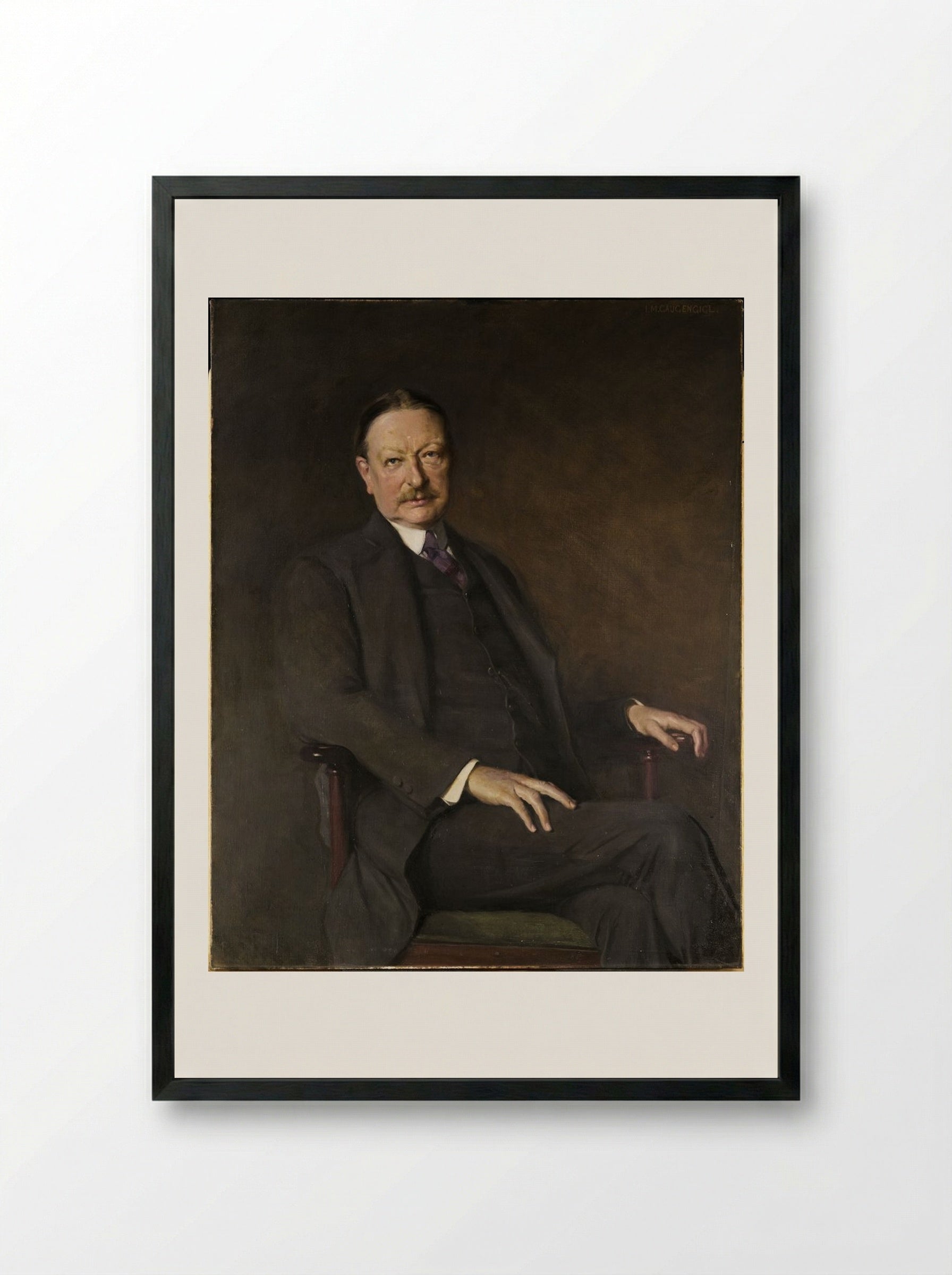 George Foot Moore - Ignaz Marcel Gaugengigl - Framed Print Black