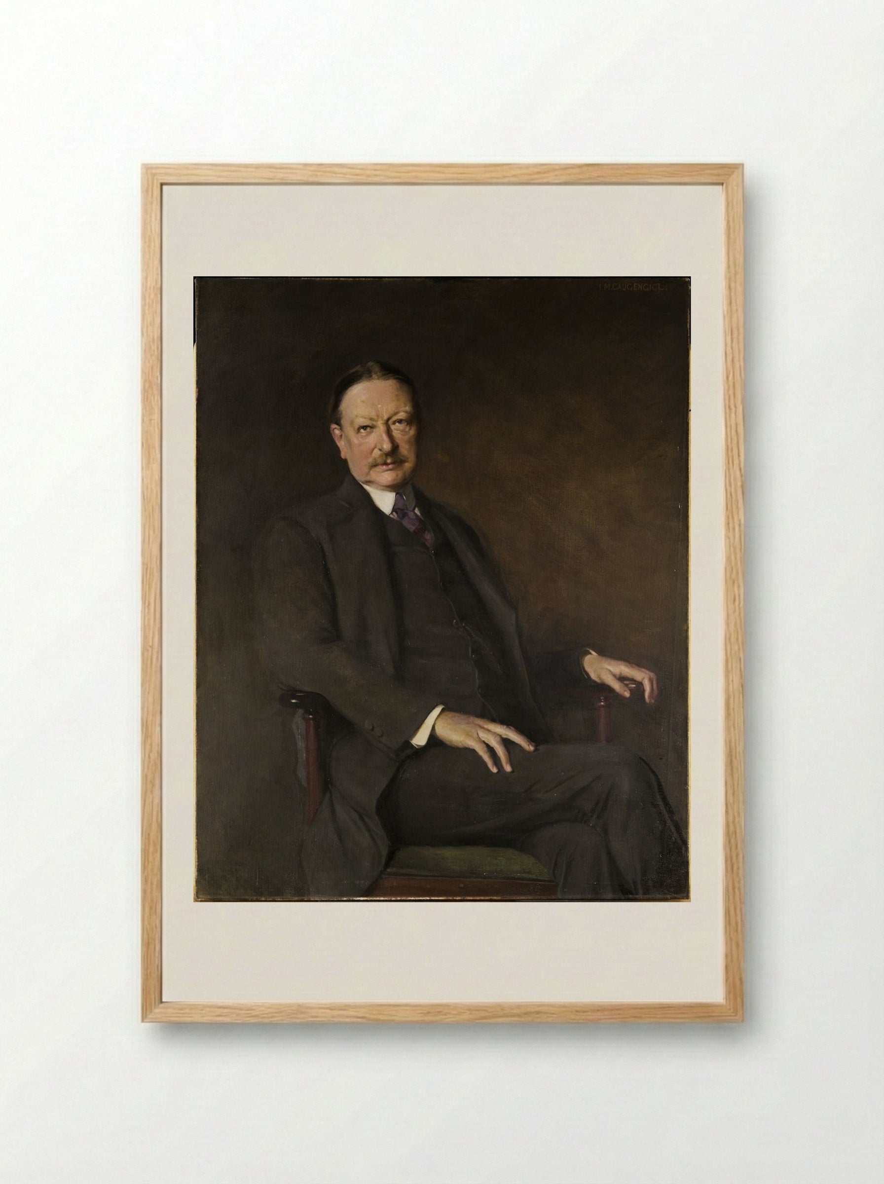 George Foot Moore - Ignaz Marcel Gaugengigl - Framed Print Wood