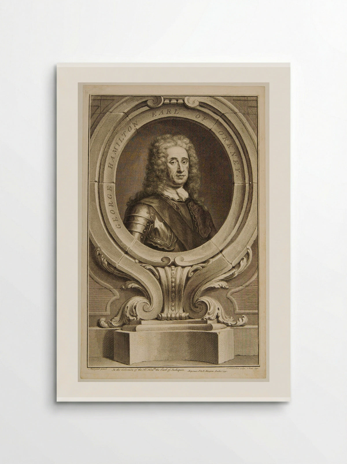 George Hamilton, 1st Earl of Orkney - Jacobus Houbraken - Poster