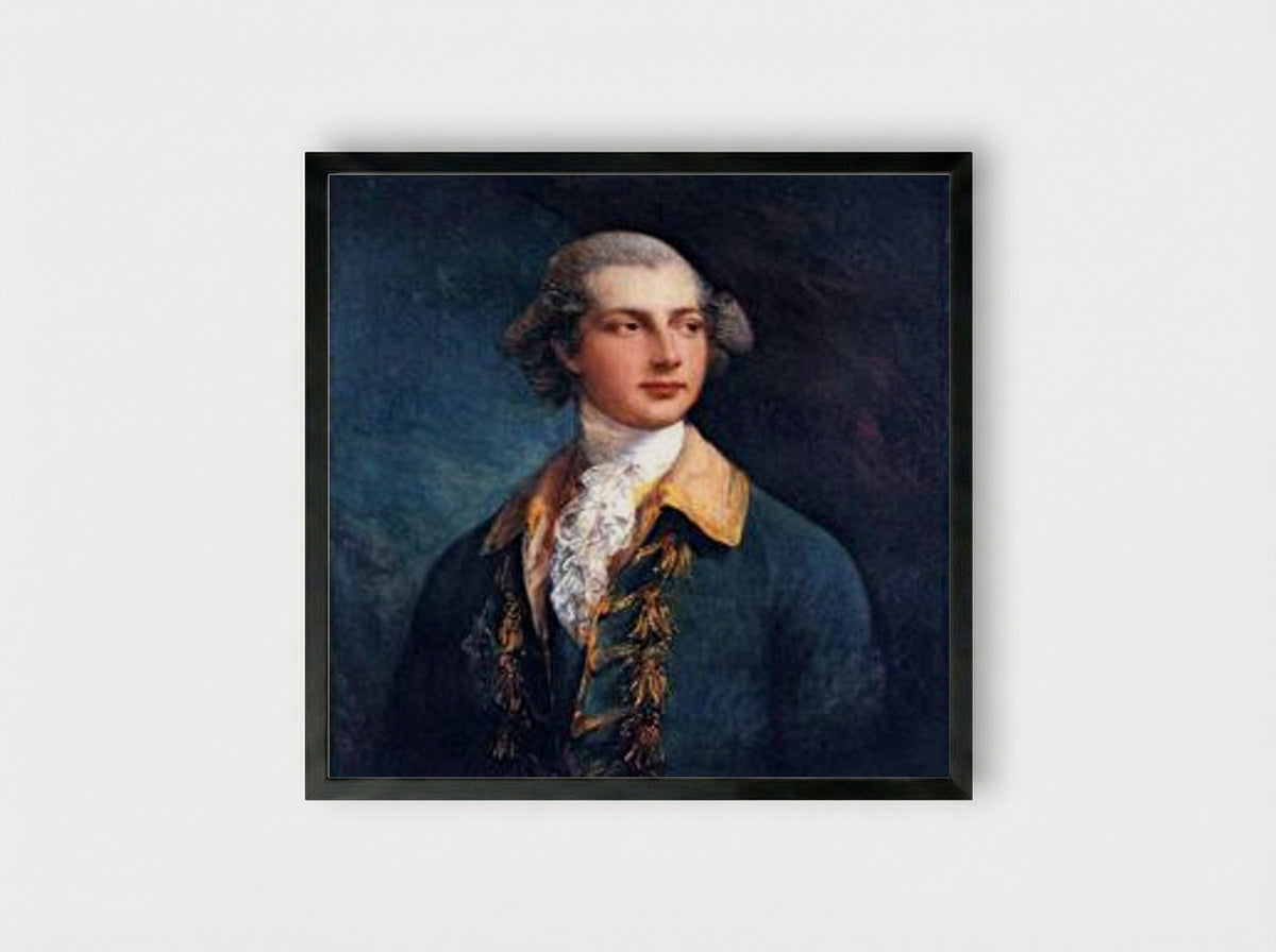 George IV as Prince of Wales - Thomas Gainsborough - Framed Print Black