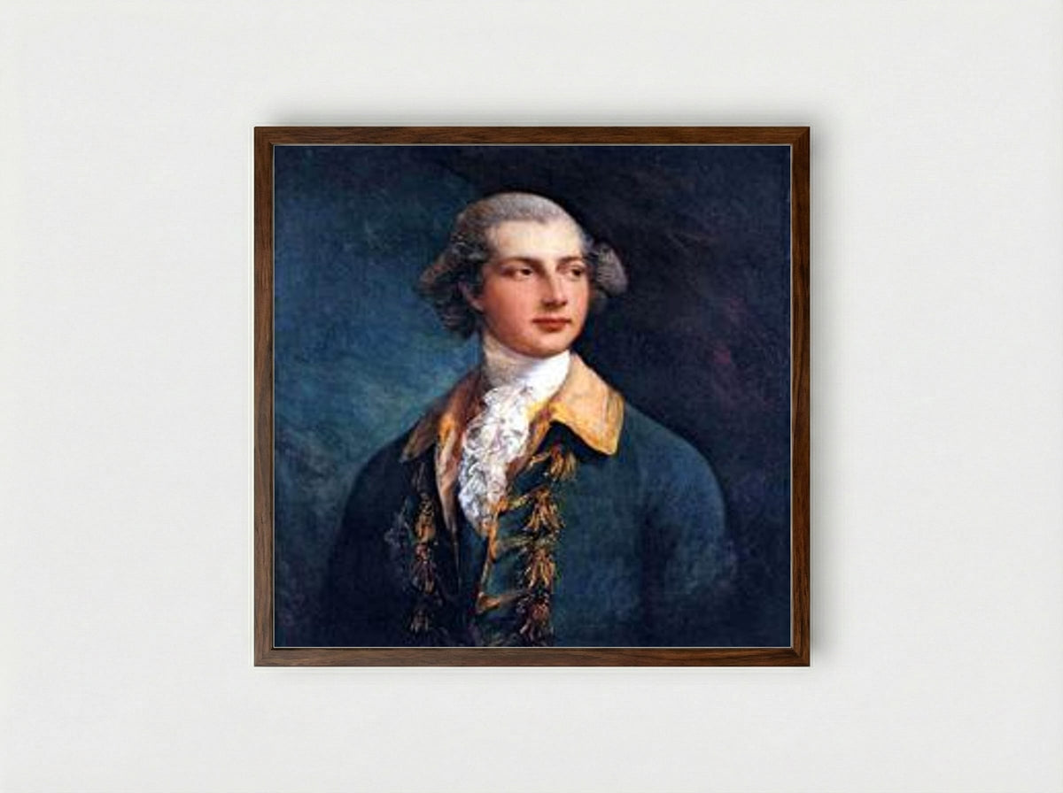 George IV as Prince of Wales - Thomas Gainsborough - Framed Print Dark Wood