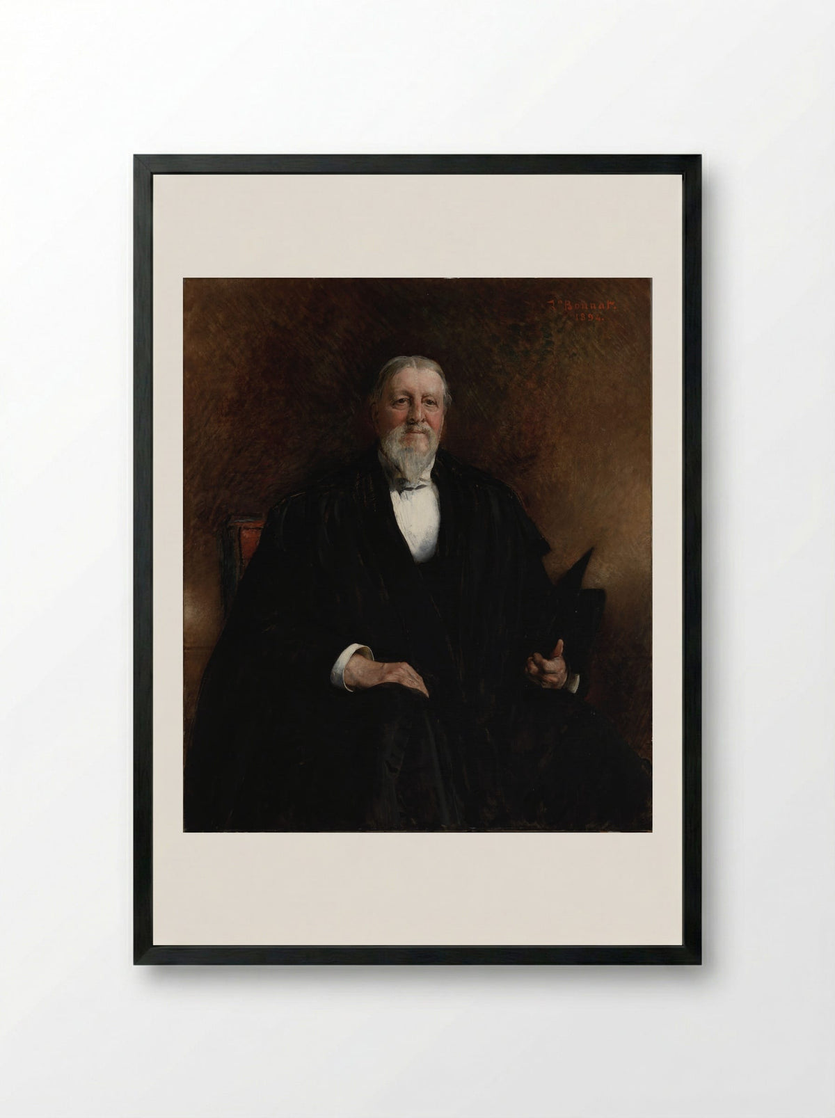 George Martin Lane - Léon Bonnat - Framed Print Black