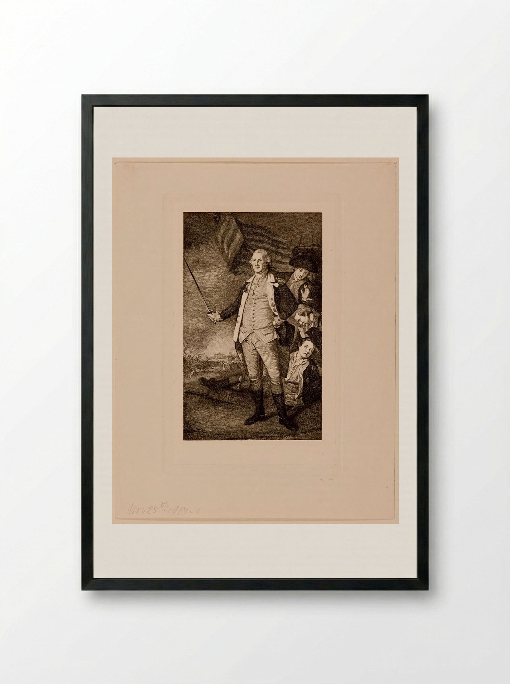 George Washington - Sidney L. Smith - Framed Print Black