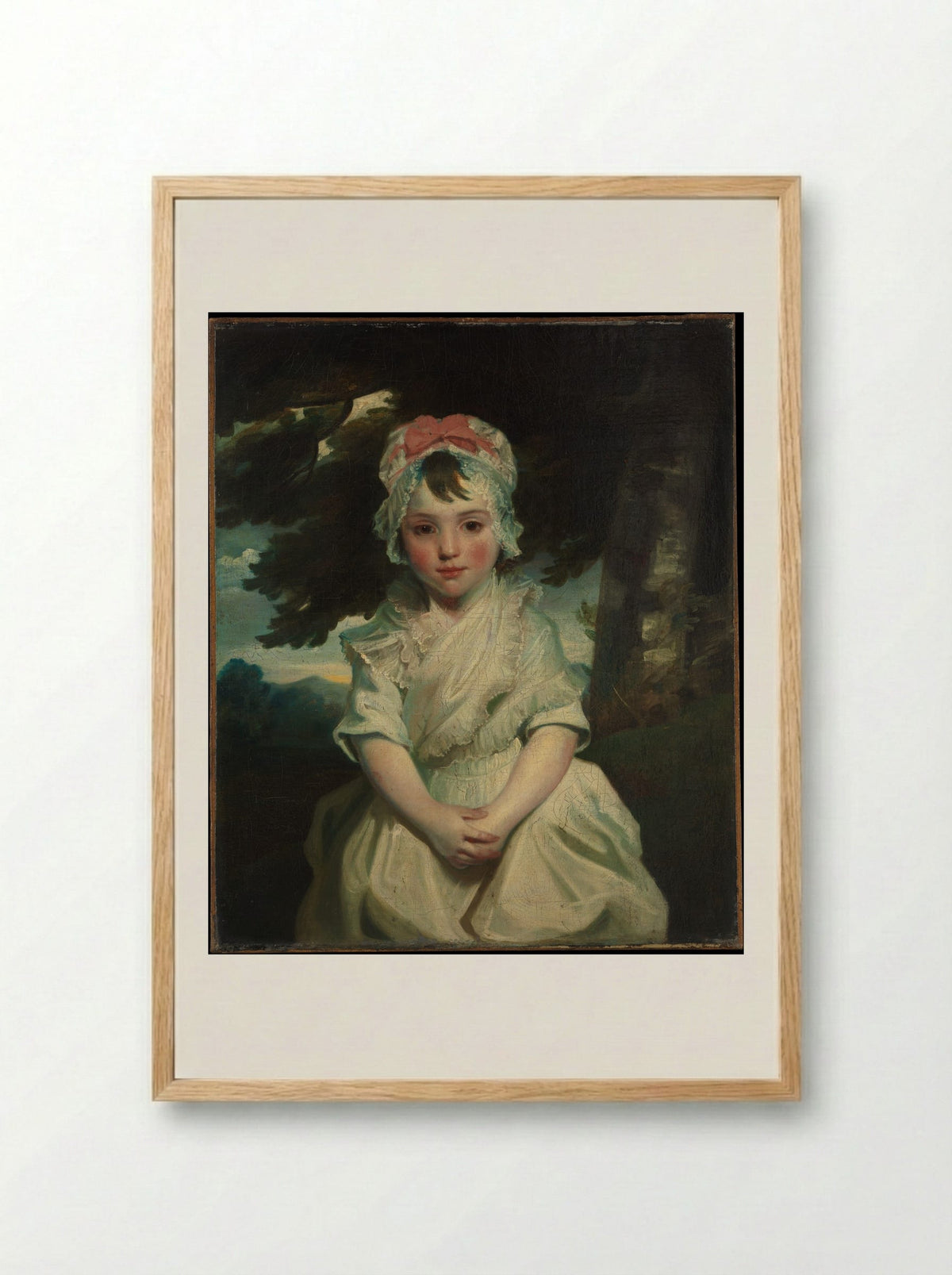 Georgiana Augusta Frederica Elliott - Sir Joshua Reynolds - Framed Print Wood