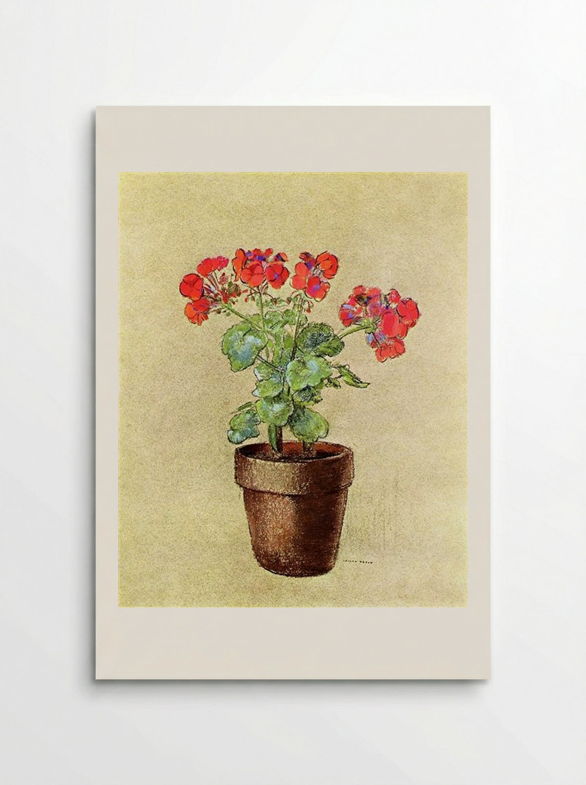 Geraniums - Odilon Redon - Poster