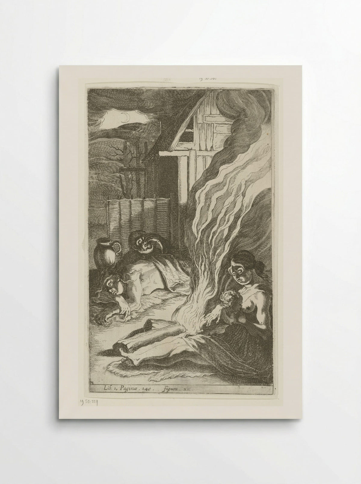 Germaans nachttafereel - Simon Frisius - Poster
