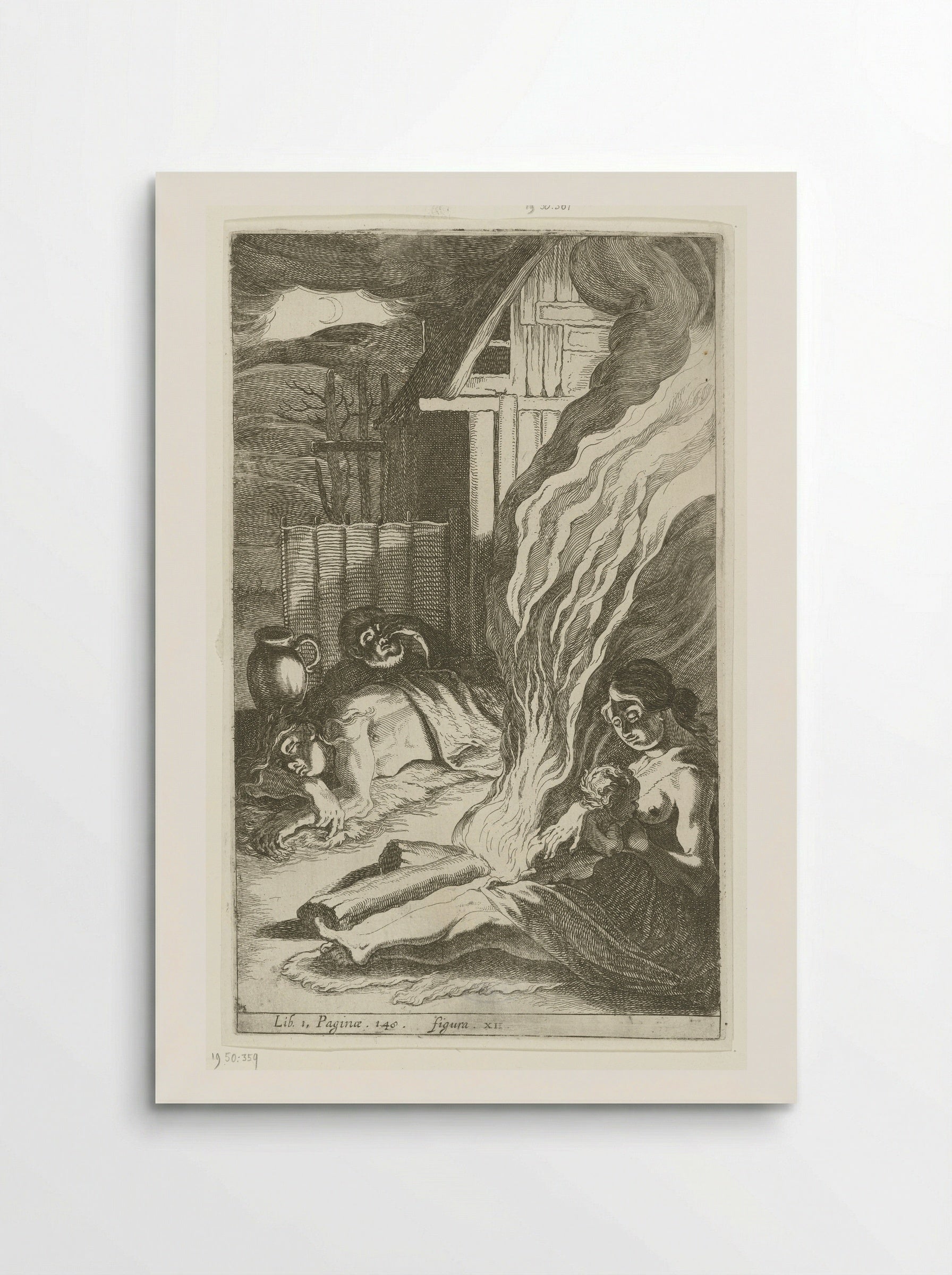 Germaans nachttafereel - Simon Frisius - Poster