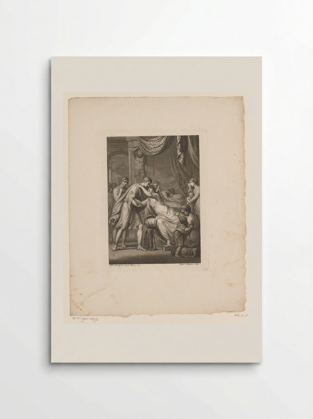 Germanicus Taking Leave of Agrippina - Raffaello Morghen - Poster