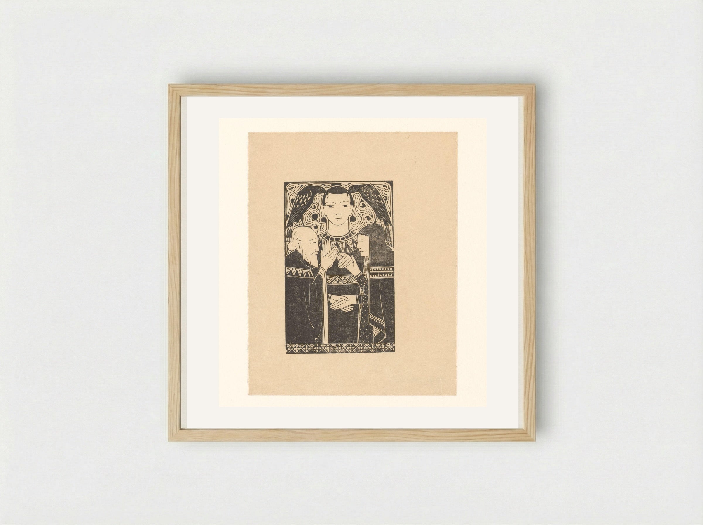 Geschiedenissen van gezag - Karel Petrus Cornelis de Bazel - Framed Print Wood