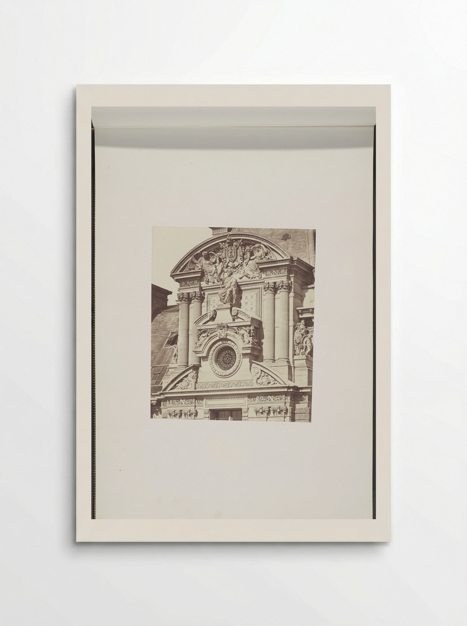 Gevel van het Pavillon de Rohan (bovenzijde) - Édouard Denis Baldus - Poster