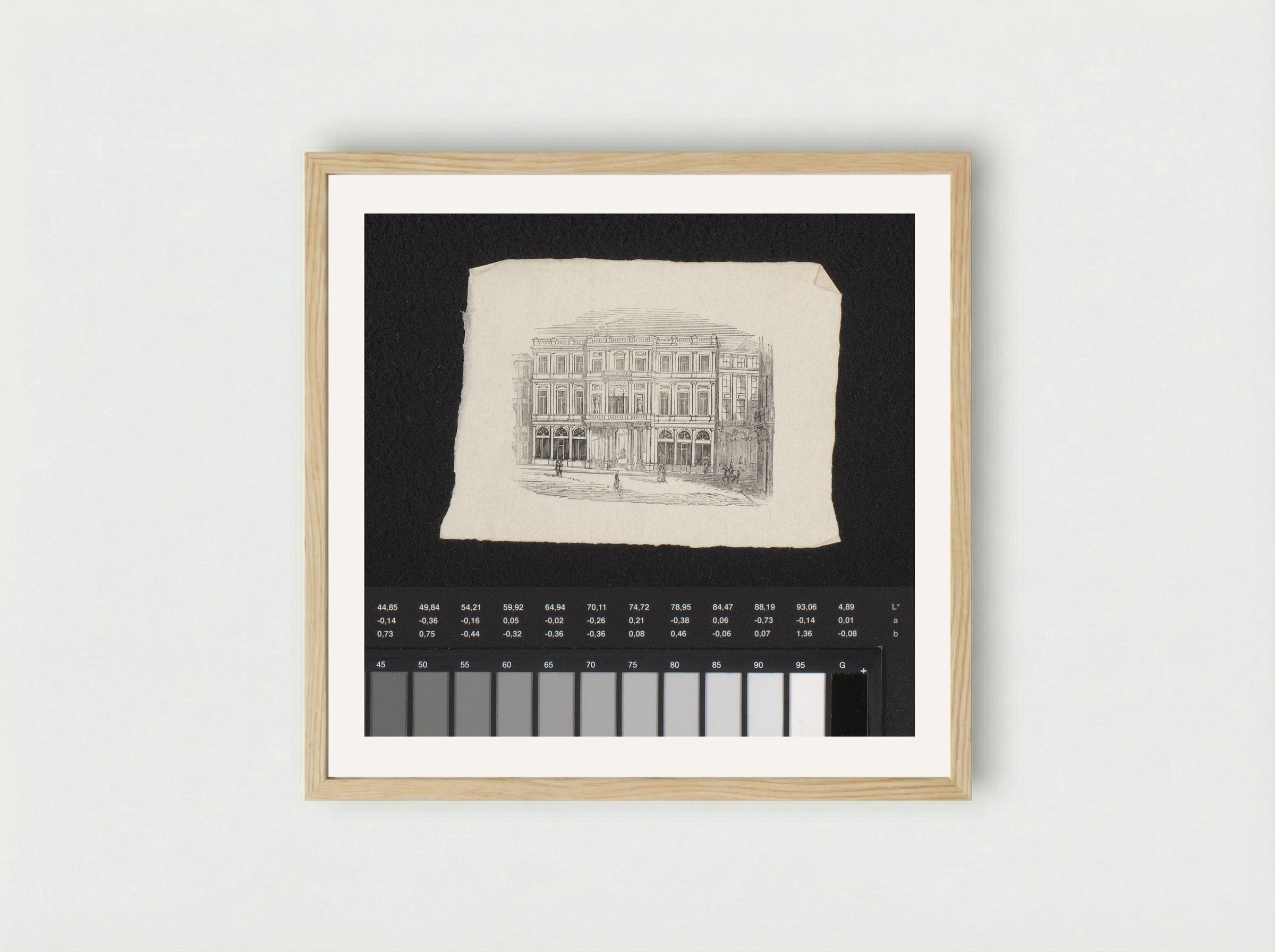 Gevels in een binnenstad - Isaac Weissenbruch - Framed Print Wood