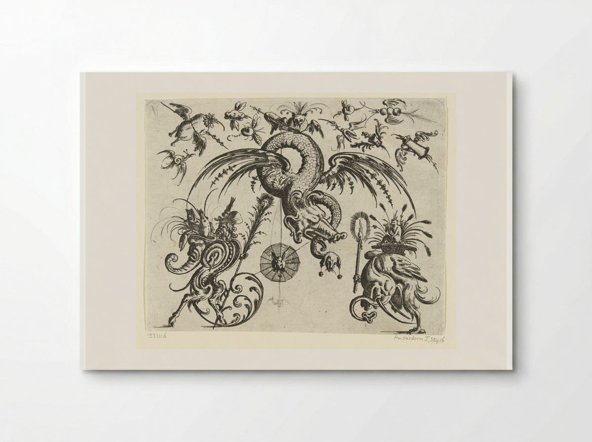 Gevleugelde draak (Winged Dragon) - Christoph Jamnitzer - Poster