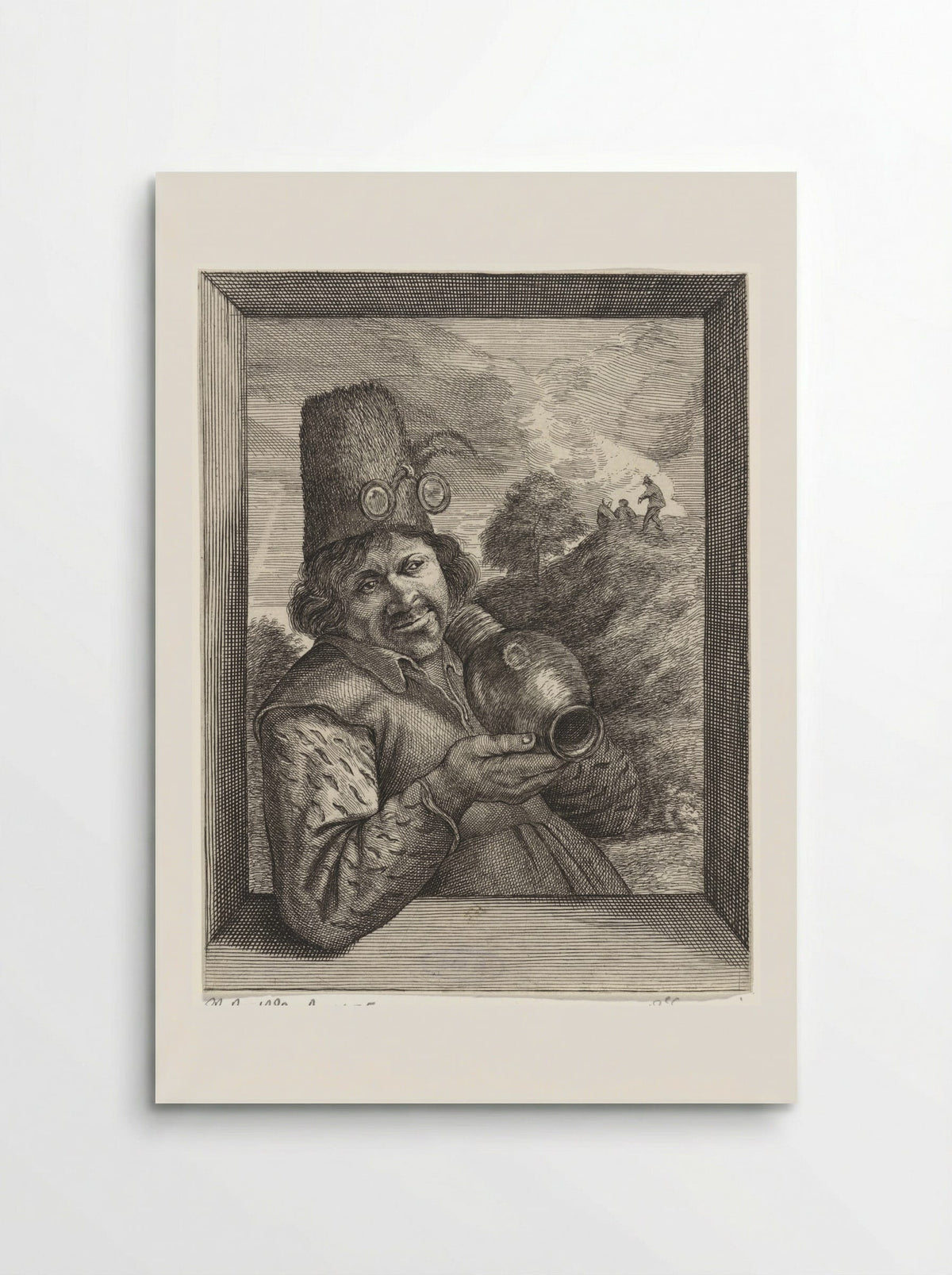 Gezicht (Man with a Jug) - Conrad Lauwers - Poster