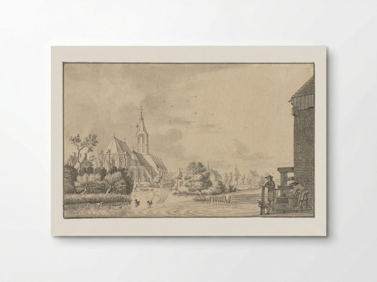 Gezicht bij Goch, aan de Niers - Jan de Beijer - Poster