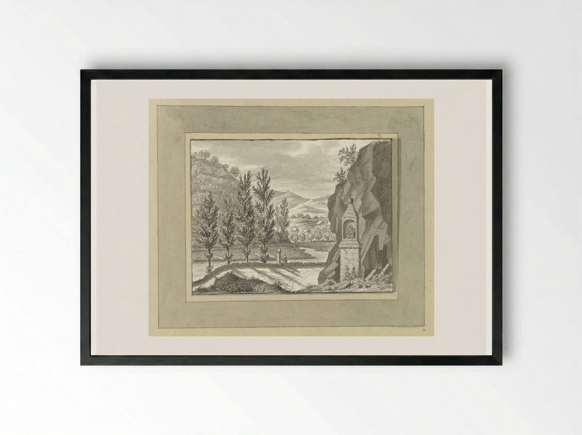 Gezicht bij Oberhademar in 't Nassausche - Ernst Willem Jan Bagelaar - Framed Print Black