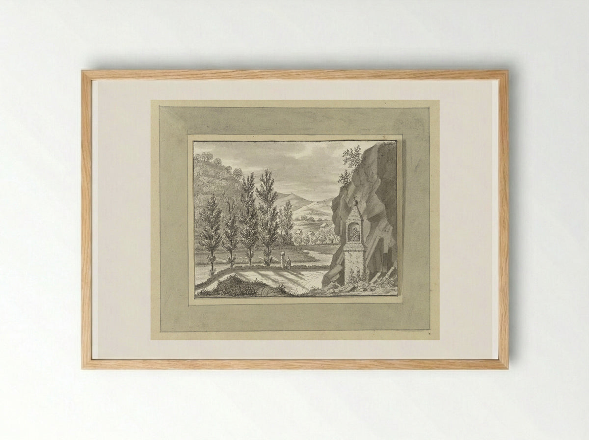 Gezicht bij Oberhademar in 't Nassausche - Ernst Willem Jan Bagelaar - Framed Print Wood