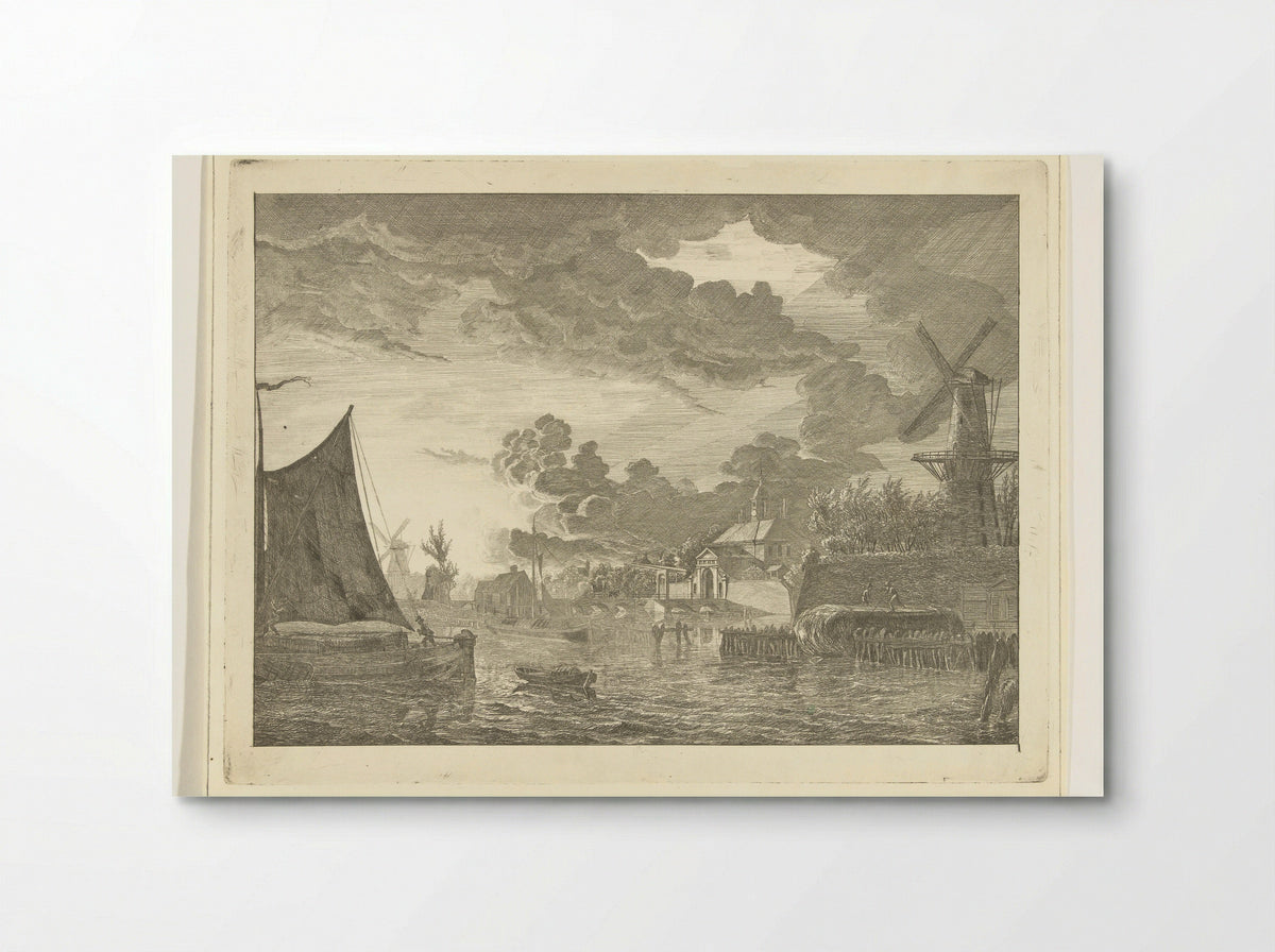 Gezicht buiten de Utrechtse Poort - Johannes Ludovicus van den Bos - Poster