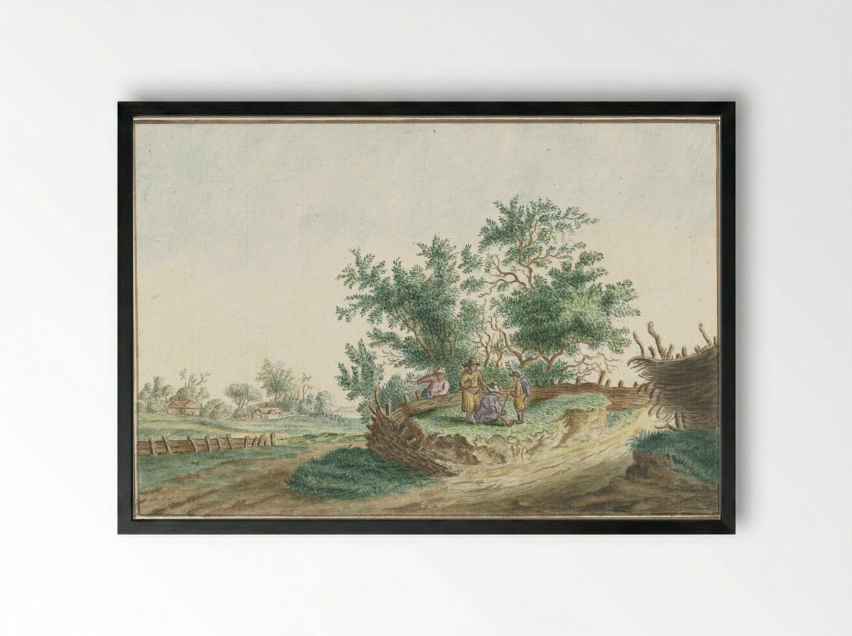 Gezicht in Gelderland - Pieter Remmers - Framed Print Black