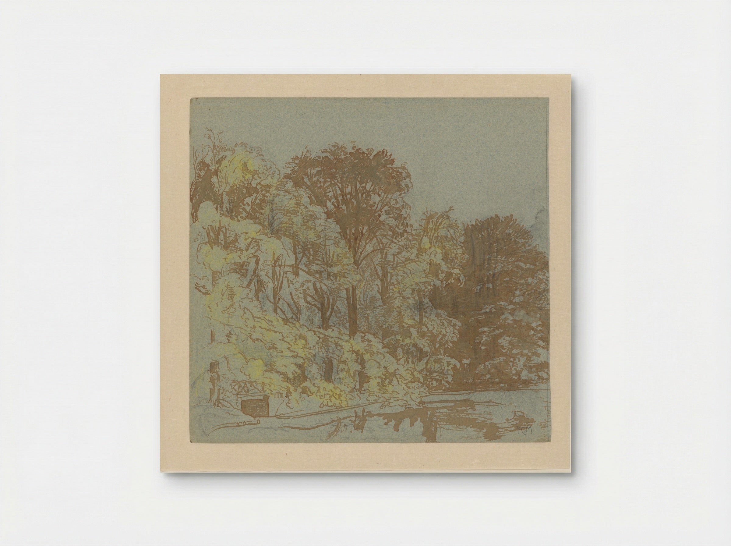 Gezicht in het Haagse bos - Pieter Cornelis de Moor - Poster