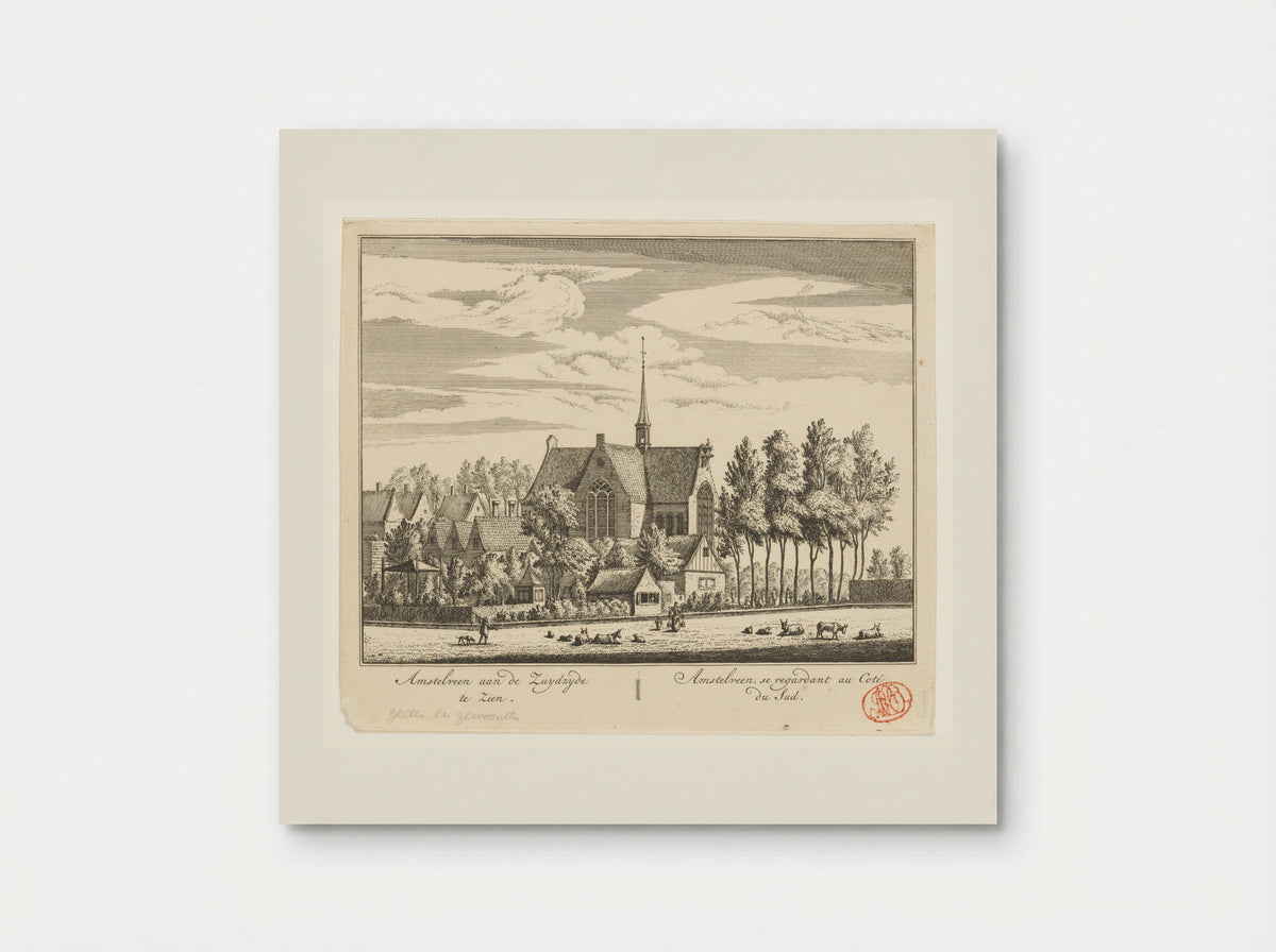 Gezicht op Amstelveen - Abraham Rademaker - Poster