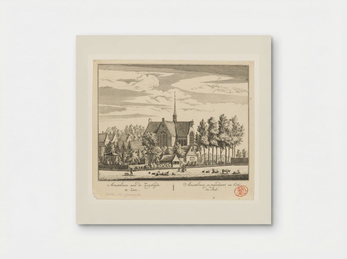 Gezicht op Amstelveen - Abraham Rademaker - Poster