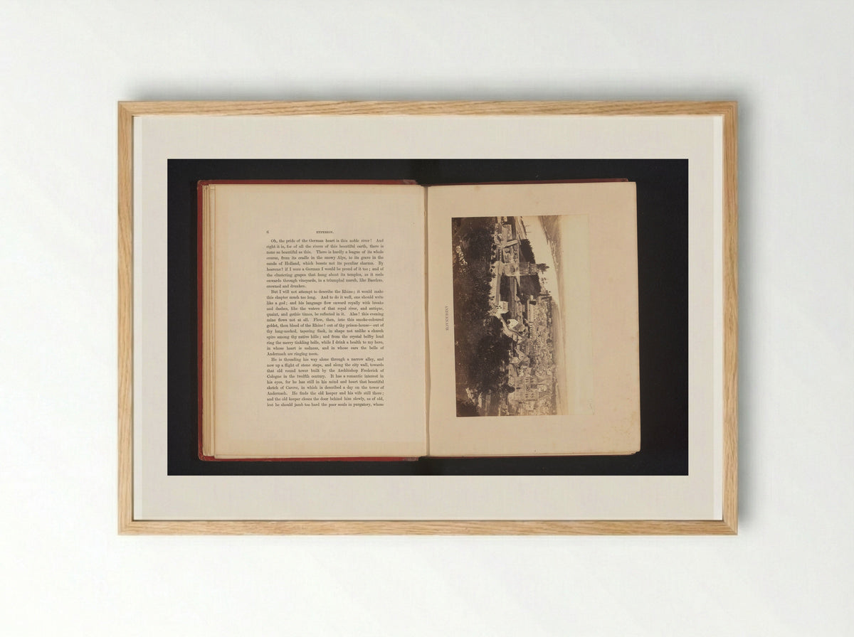 Gezicht op Andernach - Francis Frith - Framed Print Wood