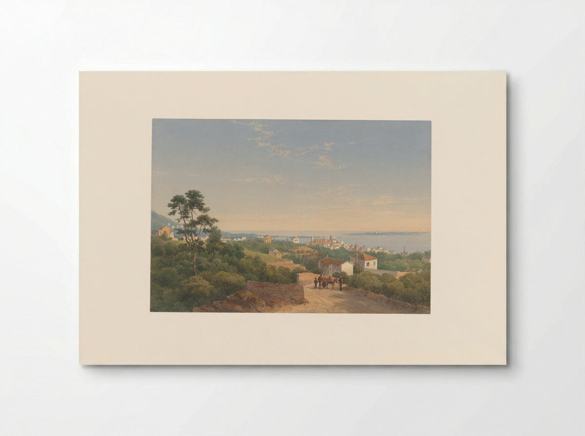 Gezicht op Cannes - Charles William Meredith van de Velde - Poster